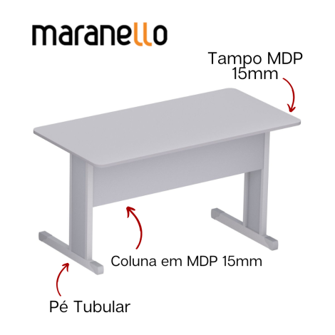 MESA ESCRITÓRIO RETANGULAR 1000MM MARANELLO M15